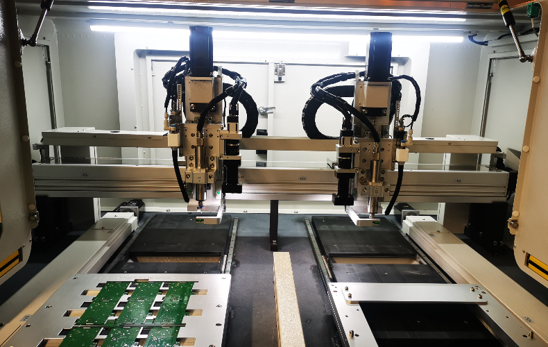 Offline double spindle customer site