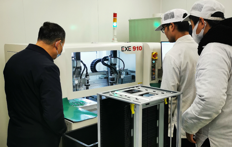 Offline double spindle customer site